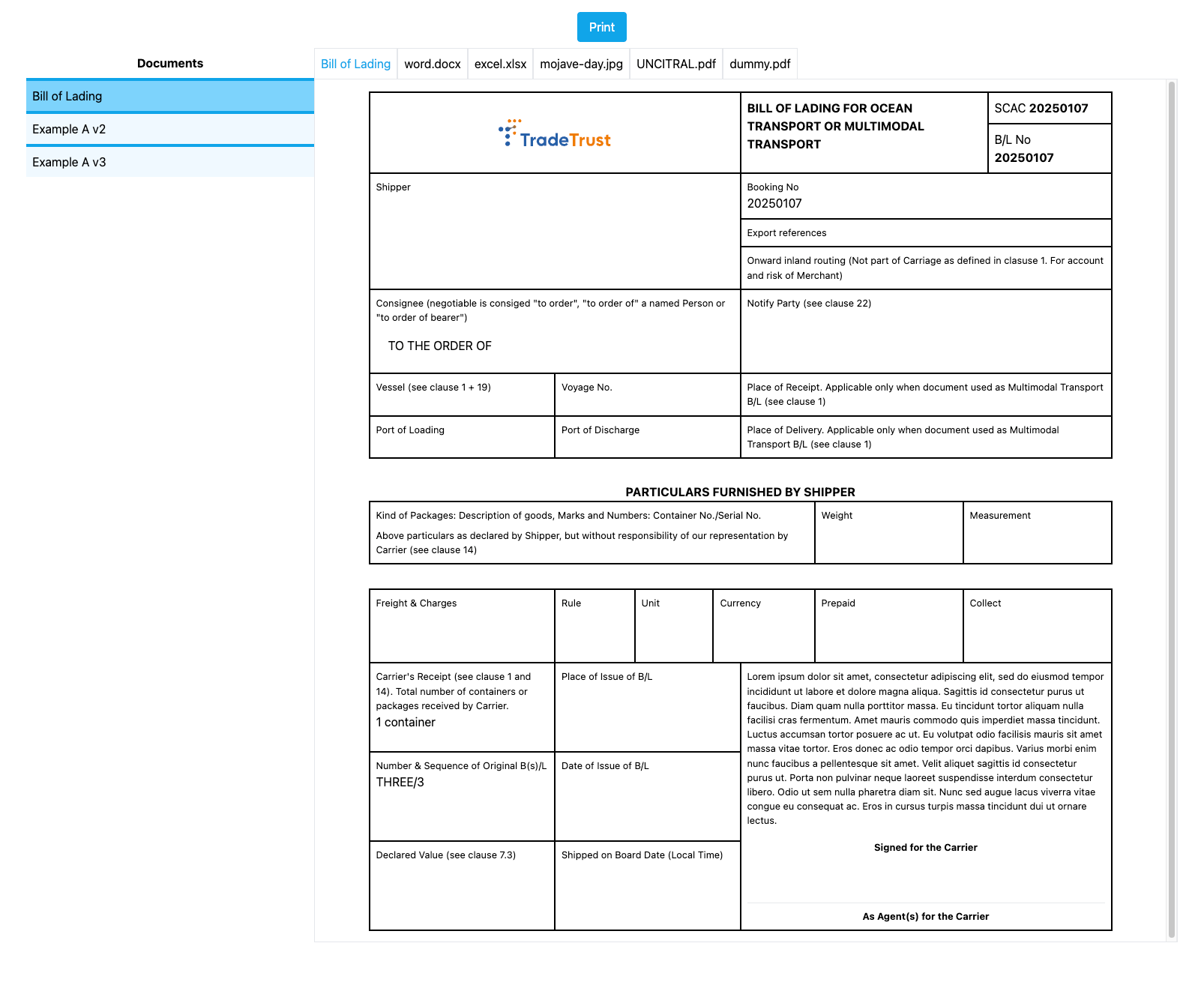 Example Application